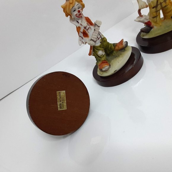 Vintage Pucci Arnart Hobo Clown Resin Figures - Lot of 4 - Picture 2 of 6